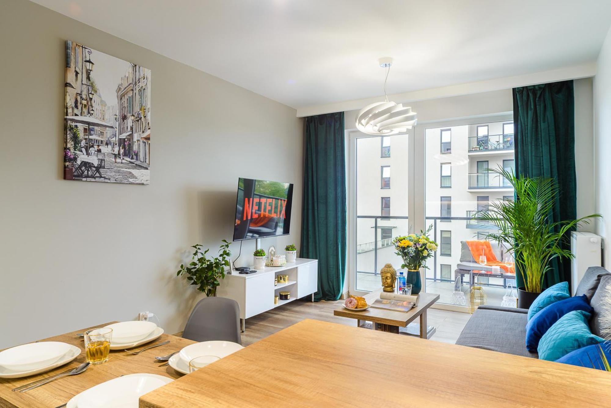 Lumina Stylish 3-Room Apart With Balcony Lodź Bagian luar foto